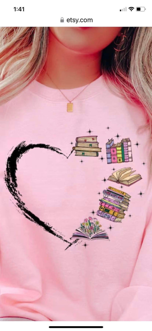 Book heart valentine