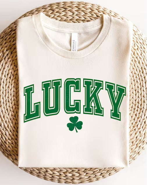 Varsity letter font LUCKY