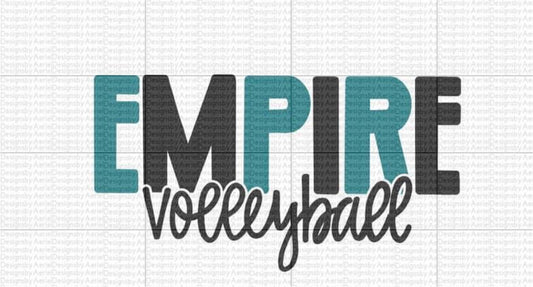 Empire volleyball cursive