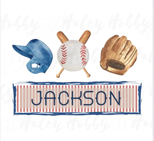 Boy custom name baseball
