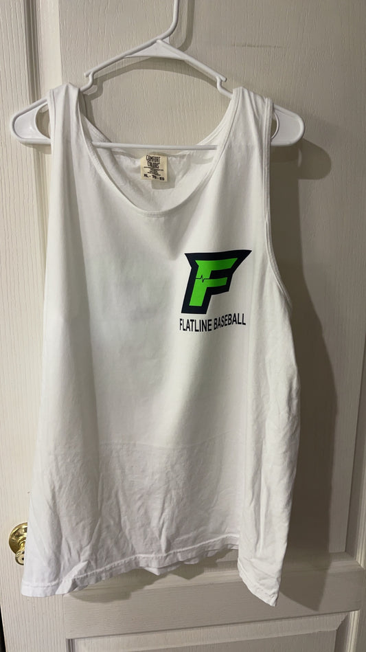 Flatline baseball logo/number on back