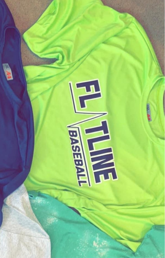 Flatline baseball vinyl logo