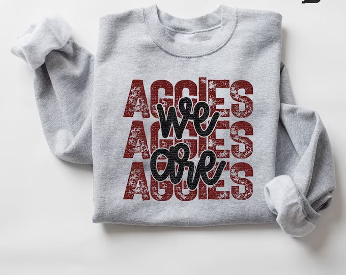 We Are Aggies cursive
