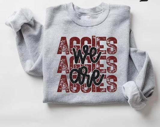 We Are Aggies cursive