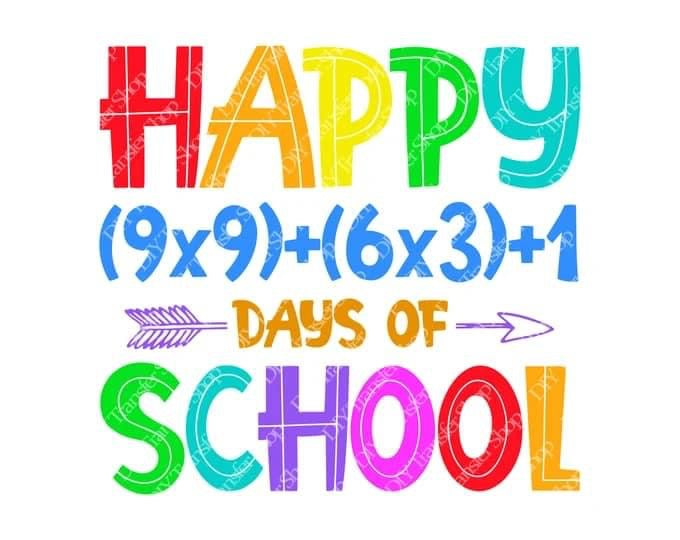 Happy 100 days of school math
