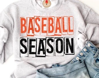 Baseball season orange/black