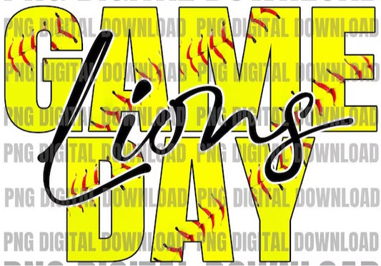 Lions game day softball