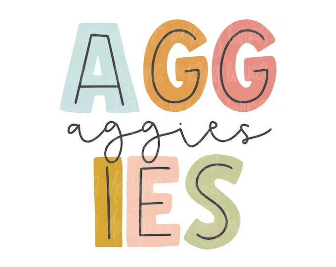 Aggies multi color
