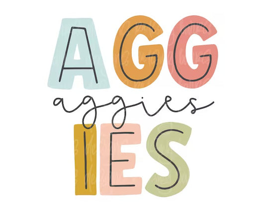 Aggies multi color