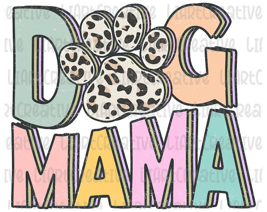 Dog mama leopard paw