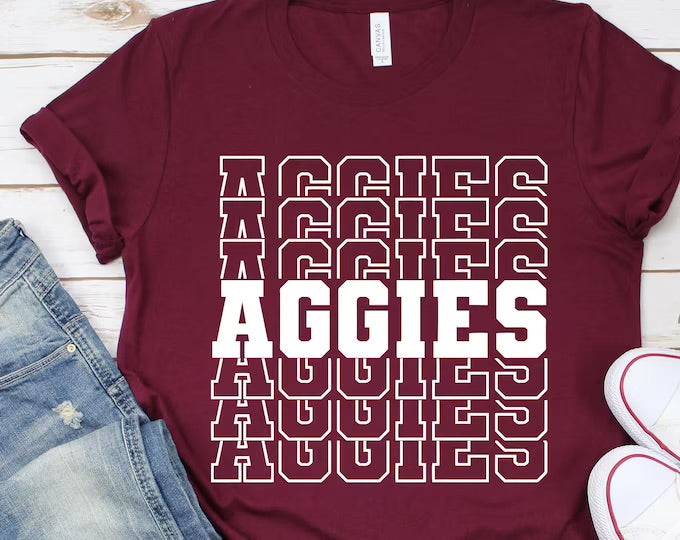 Aggies multi stacked