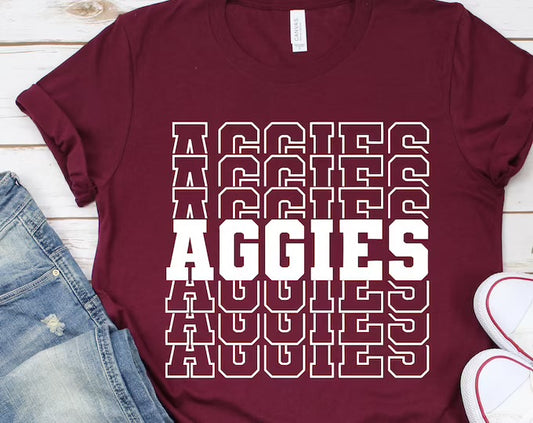 Aggies multi stacked