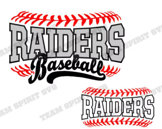 Raiders baseball seam