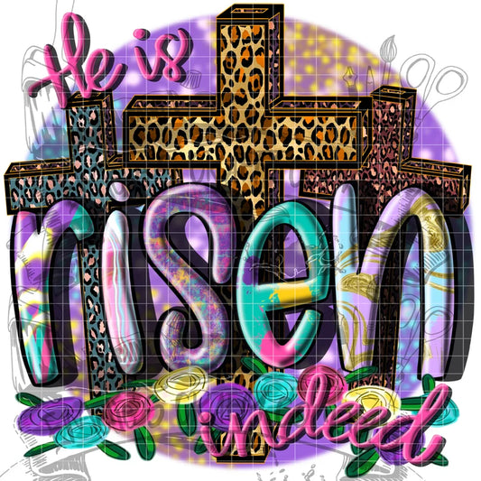 He is Risen indeed multicolor
