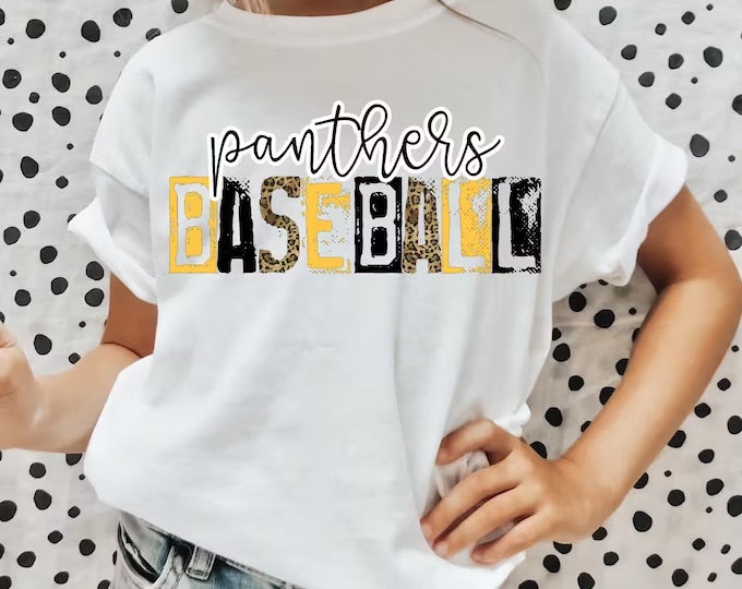 Panther baseball/softball—black/gold