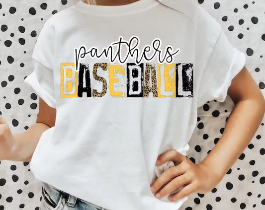 Panther baseball/softball—black/gold