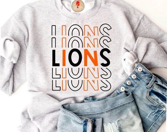 Lions multi- orange/black