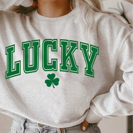 Varsity letter font LUCKY