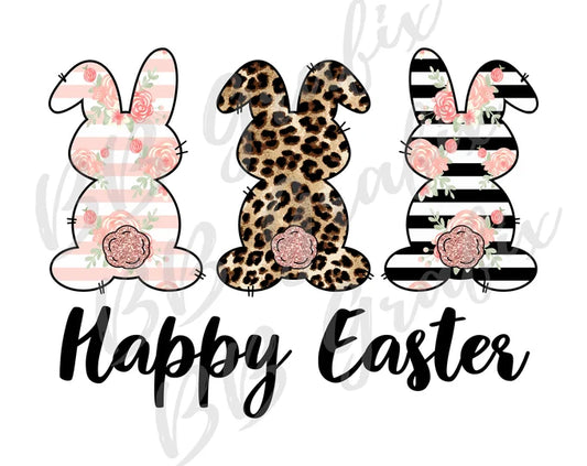 3 printed bunnies
