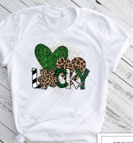 Lucky leopard hearts