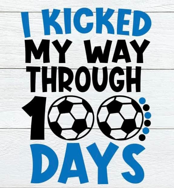 I kicked my way 100 days soccer