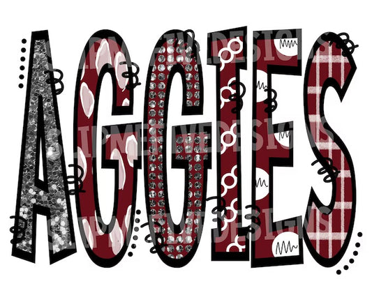 Aggies rhinestone