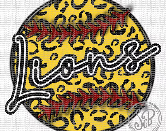 Lions leopard softball