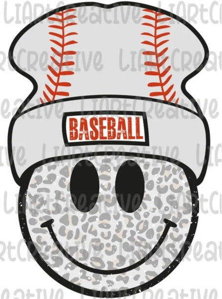 Baseball smiley face boggin