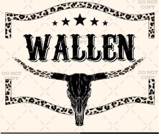 Wallen leopard bull skull