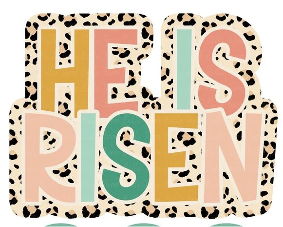 He is risen leopard background
