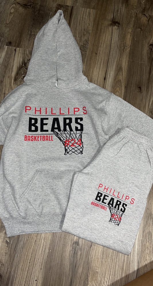 Phillips Bears basketball sweatsuit