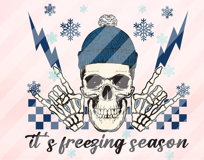 Freezing season skull