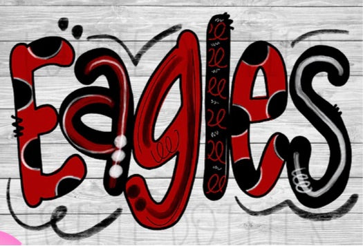 Eagles red/black/white
