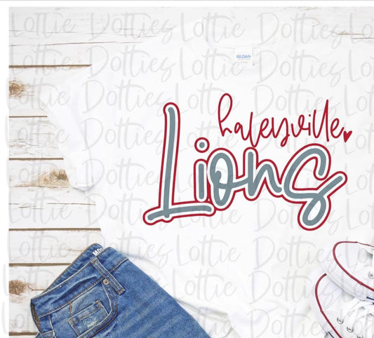 Haleyville lions layered