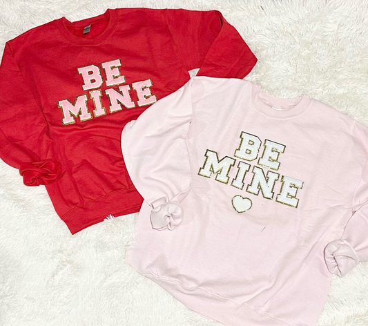 BE MINE Chenille Patch Top