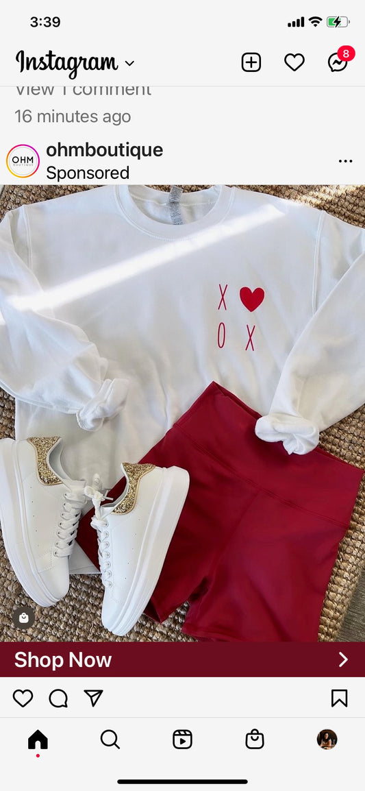 XOXO pocket valentine