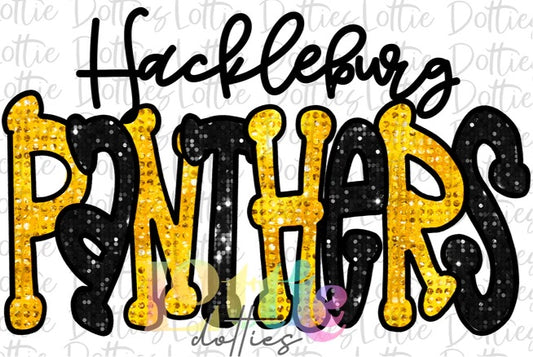 Hackleburg panthers rhinestone