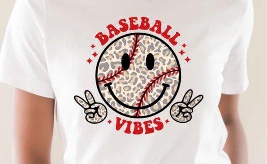 Baseball vibes smiley face