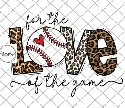 For the love of the game baseball