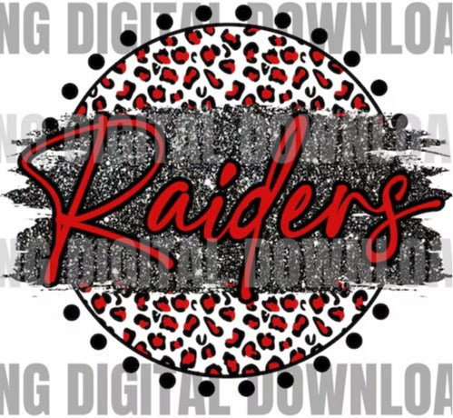 Raiders leopard circle