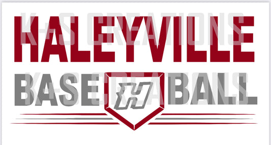 Haleyville baseball middle home plate