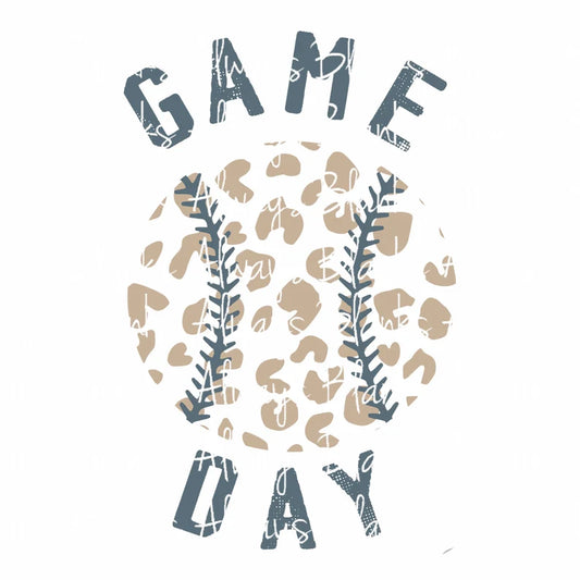 Game Day leopard baseball