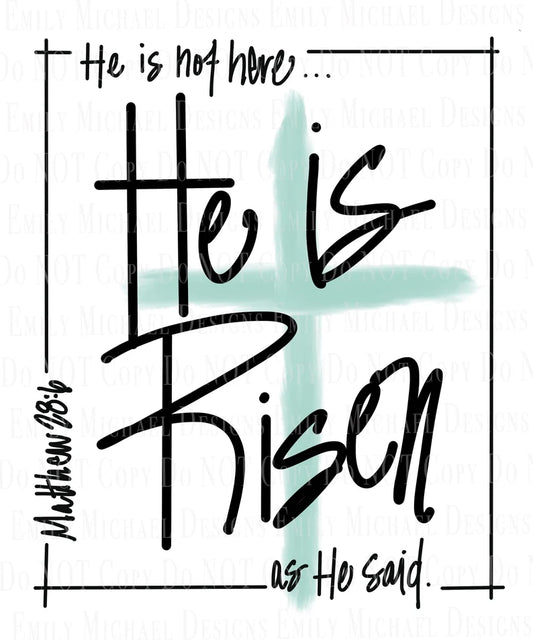He is not here, He is Risen