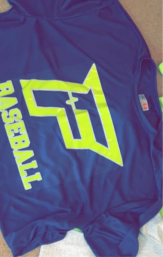 F baseball vinyl