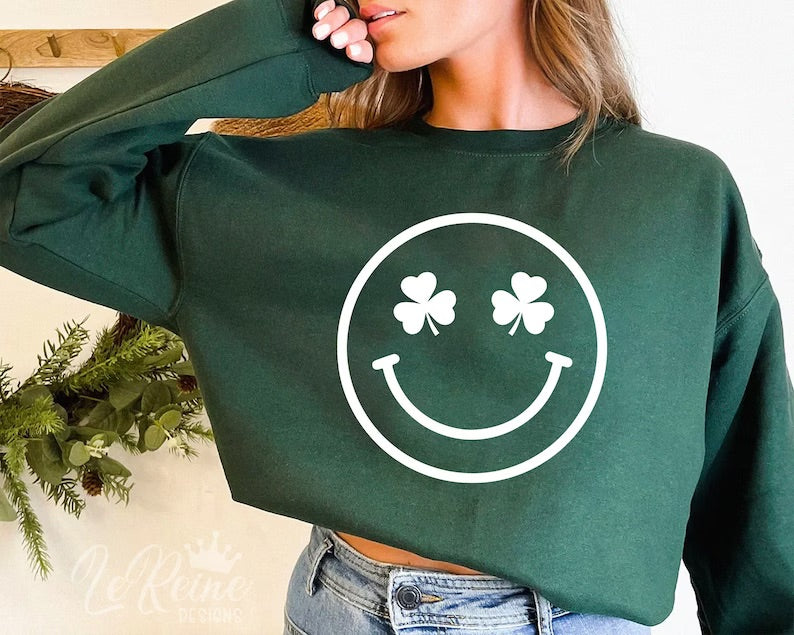 Shamrock smiley face