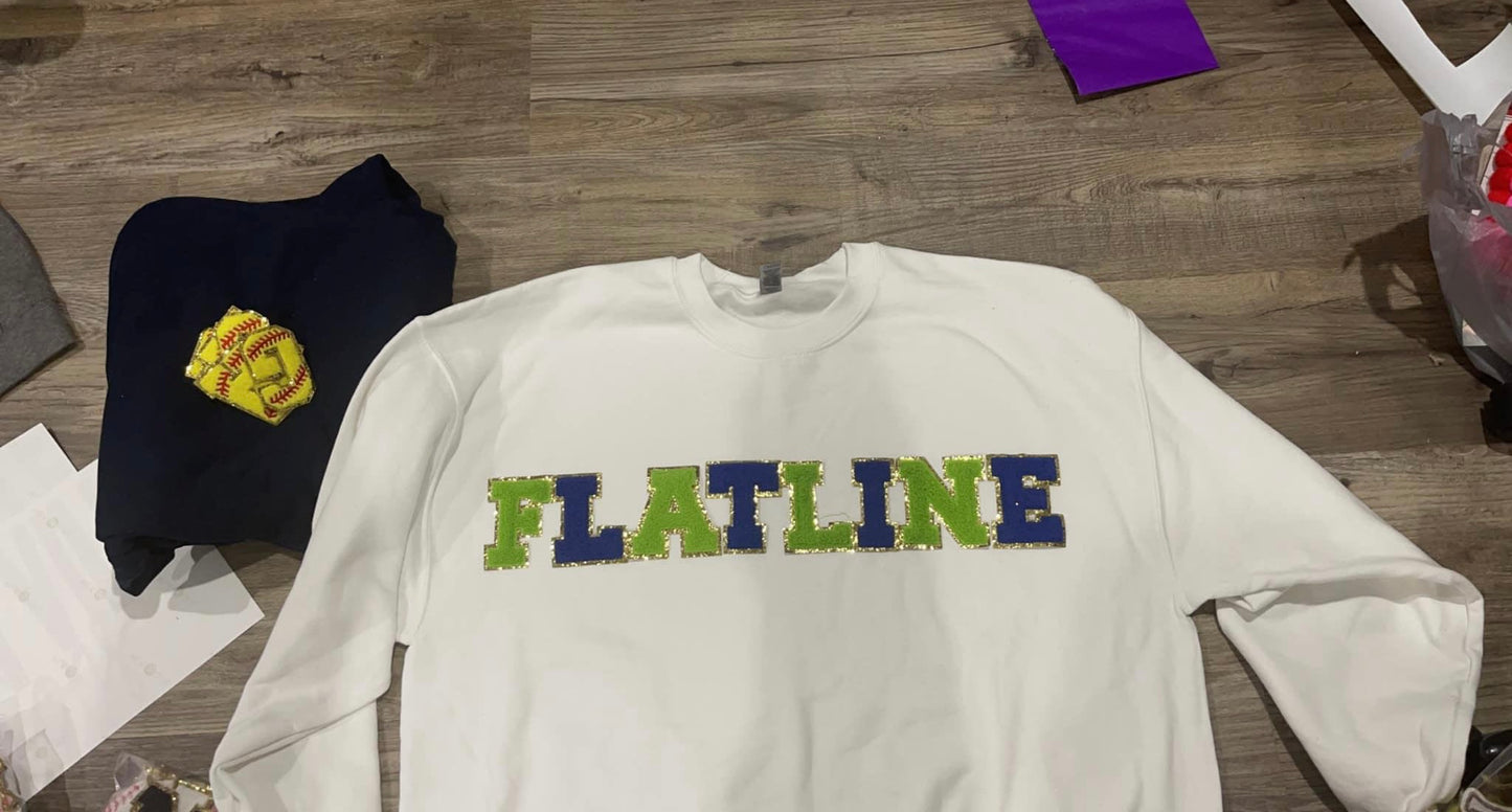 FLATLINE Chenille patch top