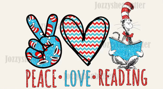 Peace love read Dr Seuss