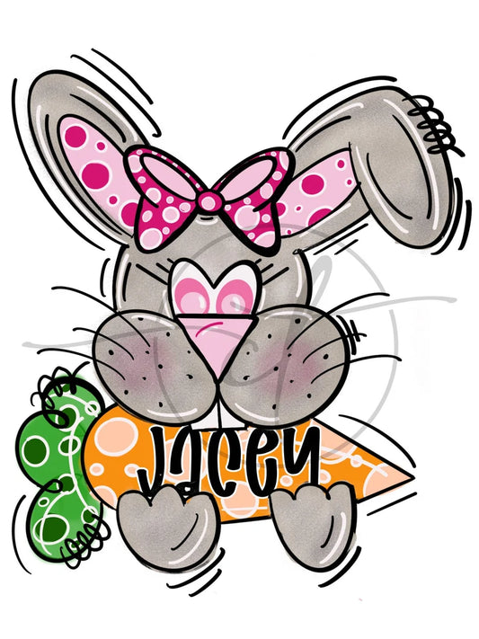 Girl bunny custom name
