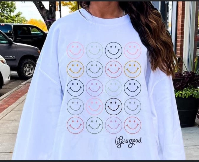 Life is good smiley face